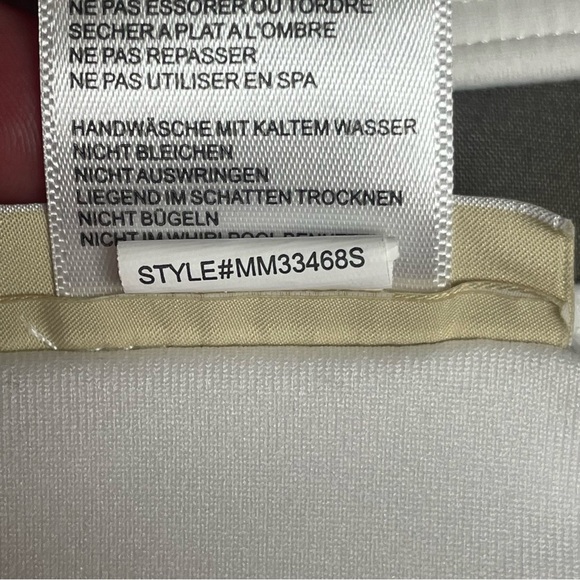 Michael Kors White Bandeau Bikini Bathing Suit Size Large - Picture 10 of 14